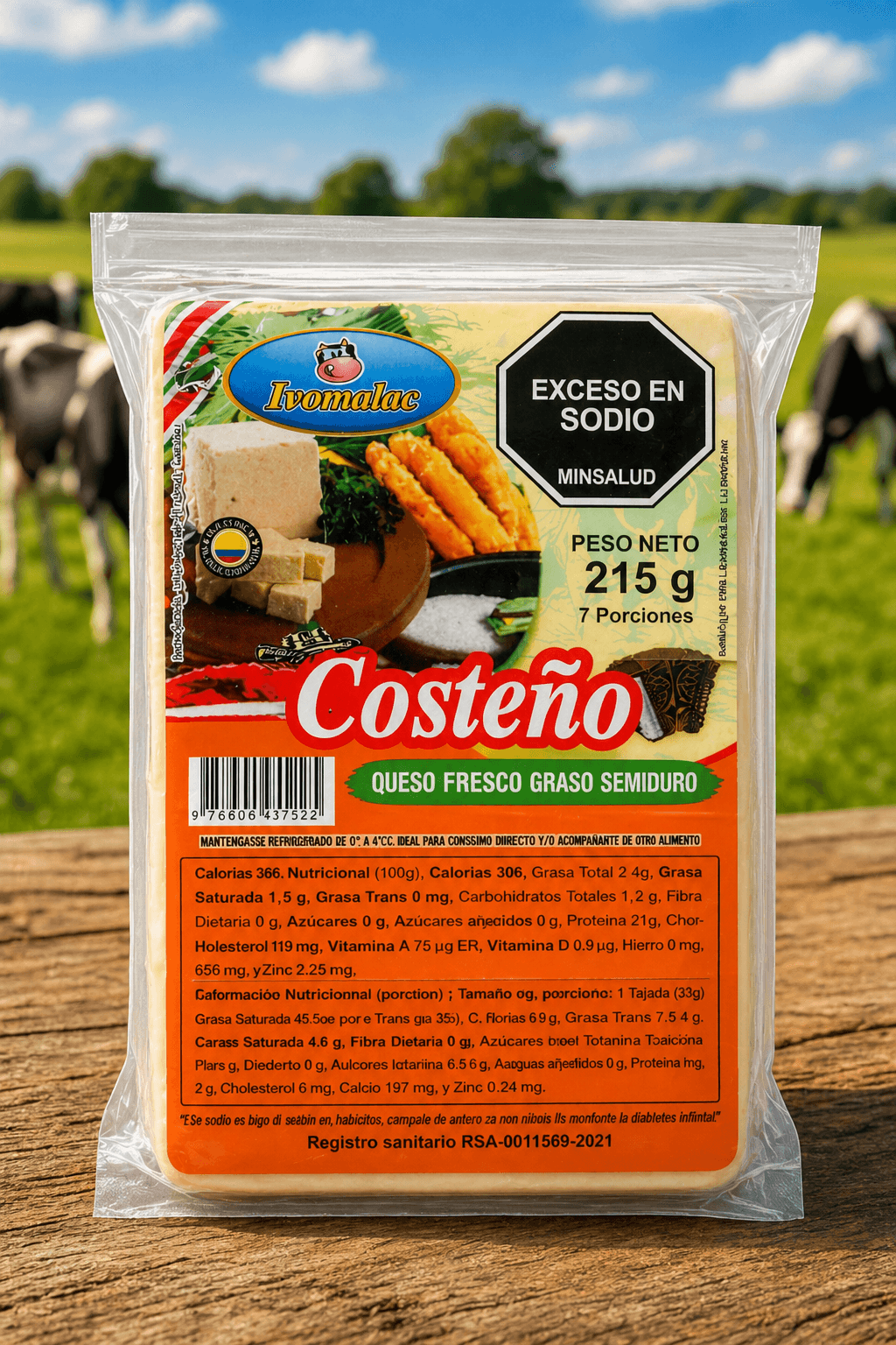 QUESO COSTEÑO 215G