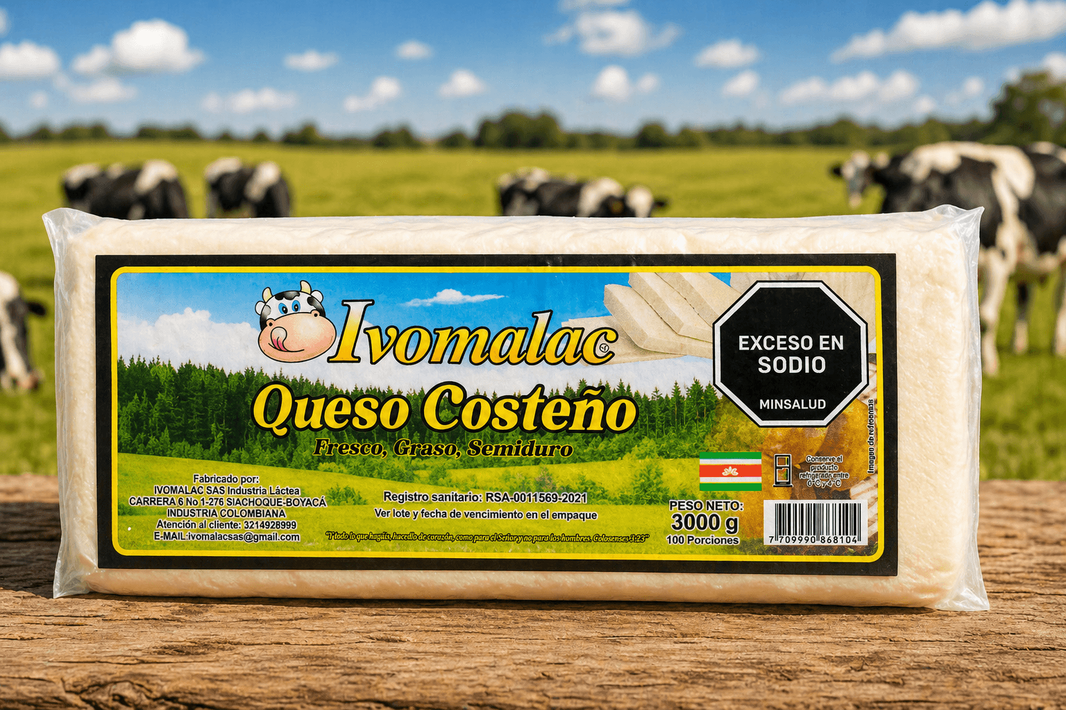 QUESO COSTEÑO 3000G