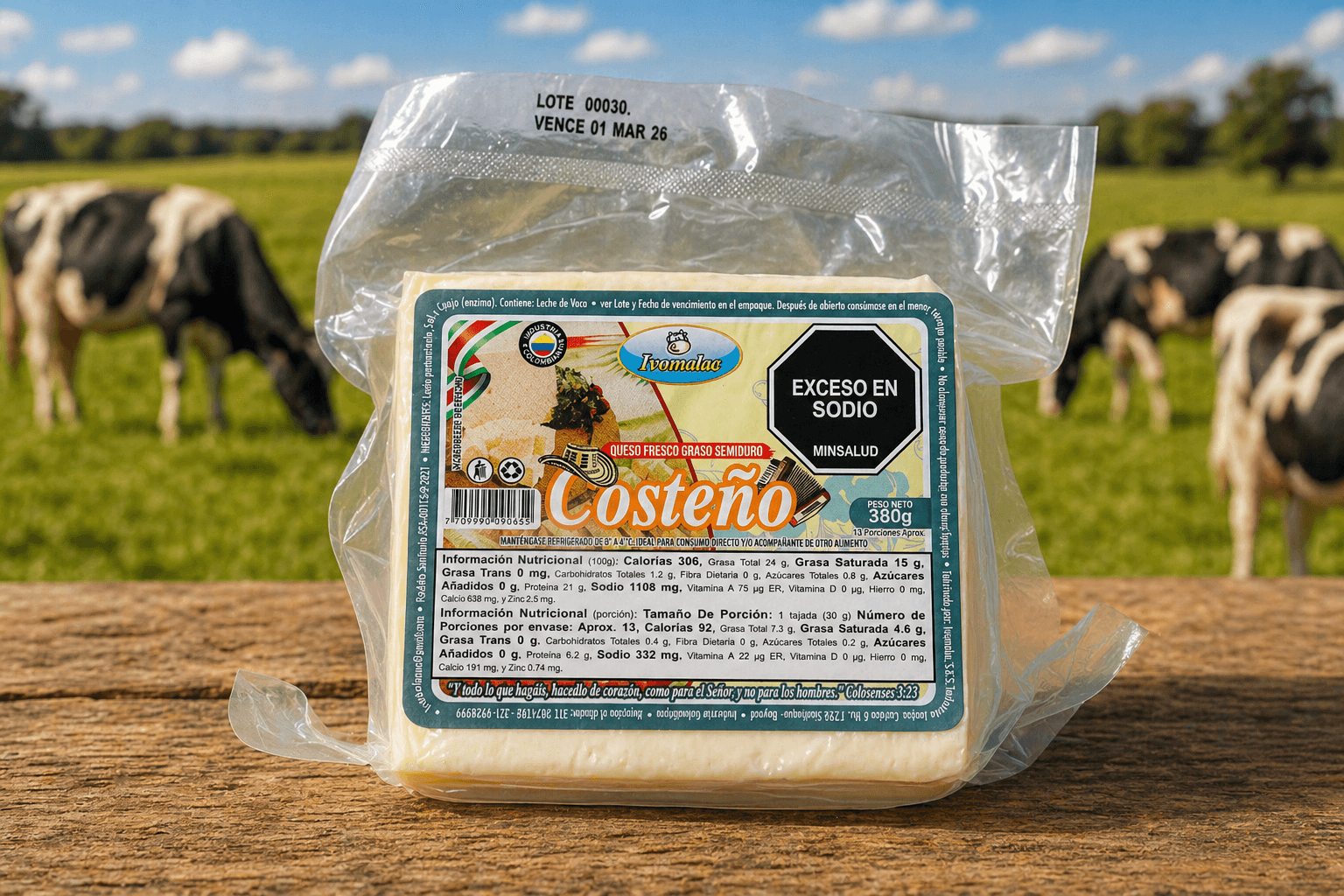 QUESO COSTEÑO 380G