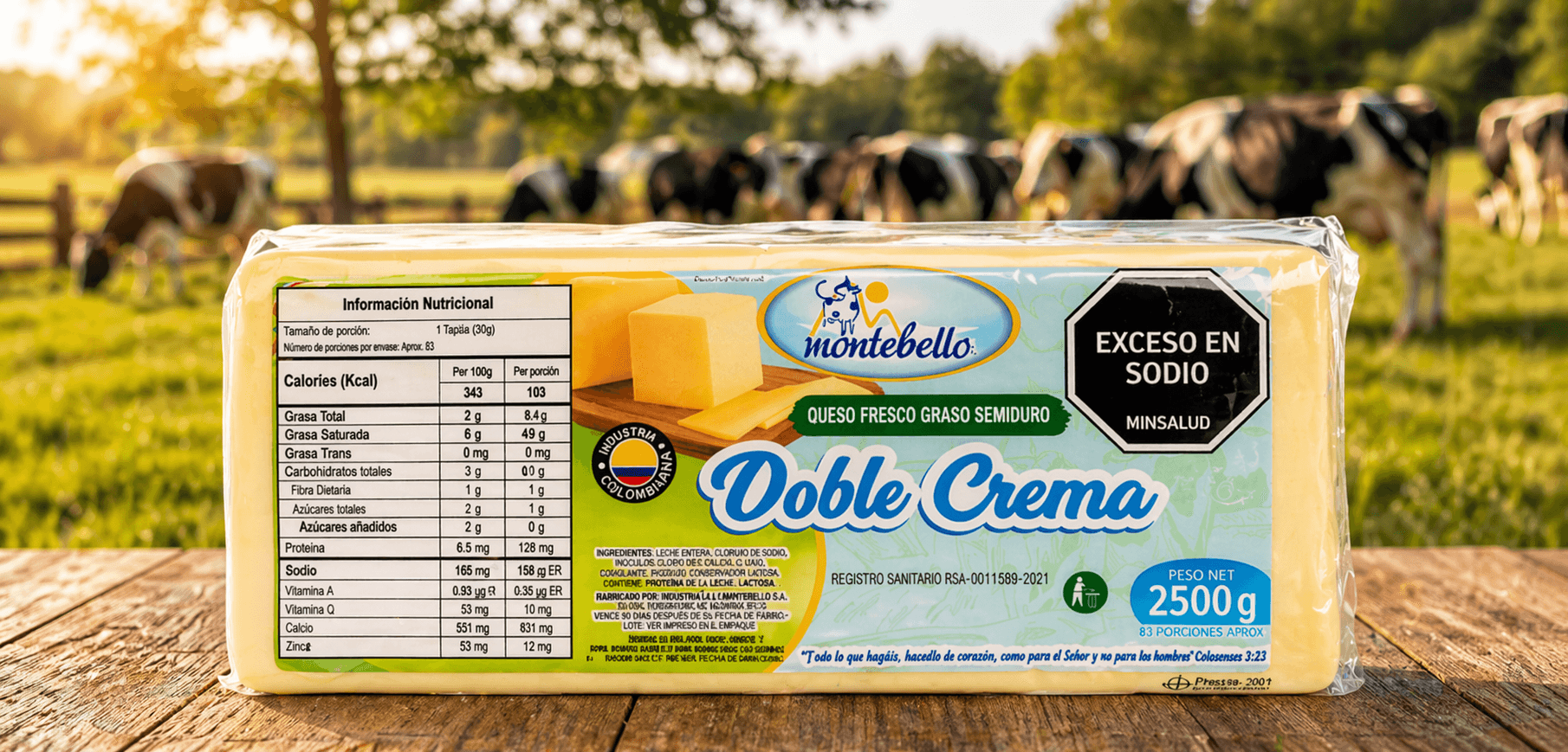 DOBLE CREMA BLOQUE 2500G