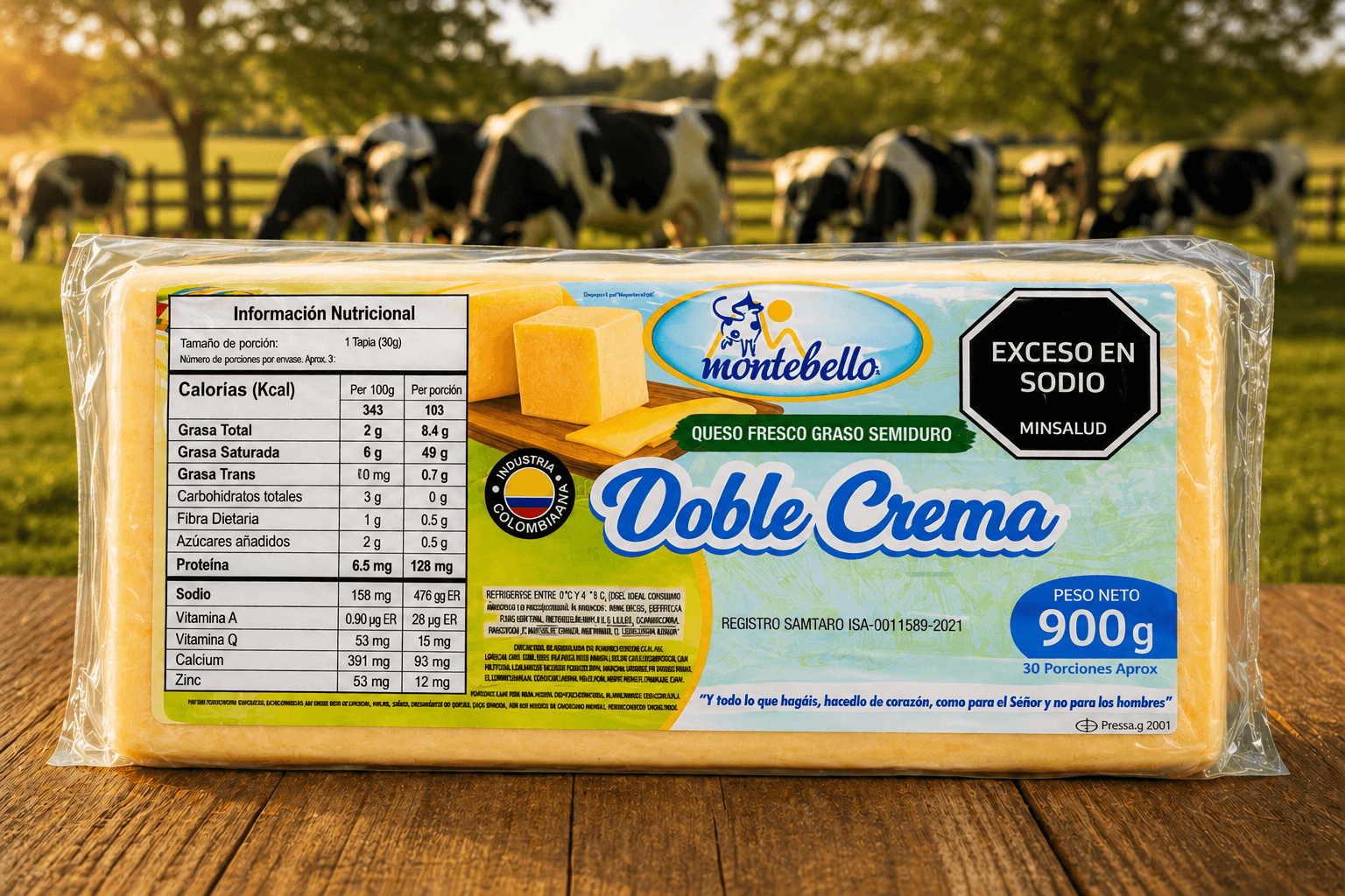 DOBLE CREMA BLOQUE 900G
