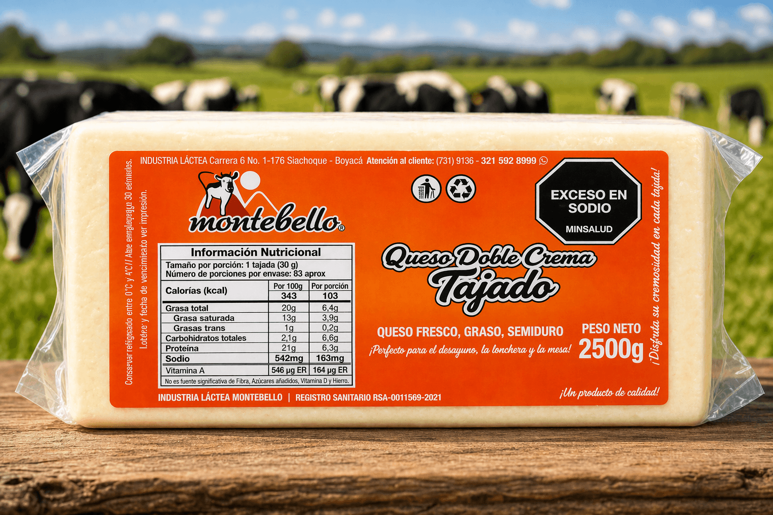 DOBLE CREMA TAJADO 2500G