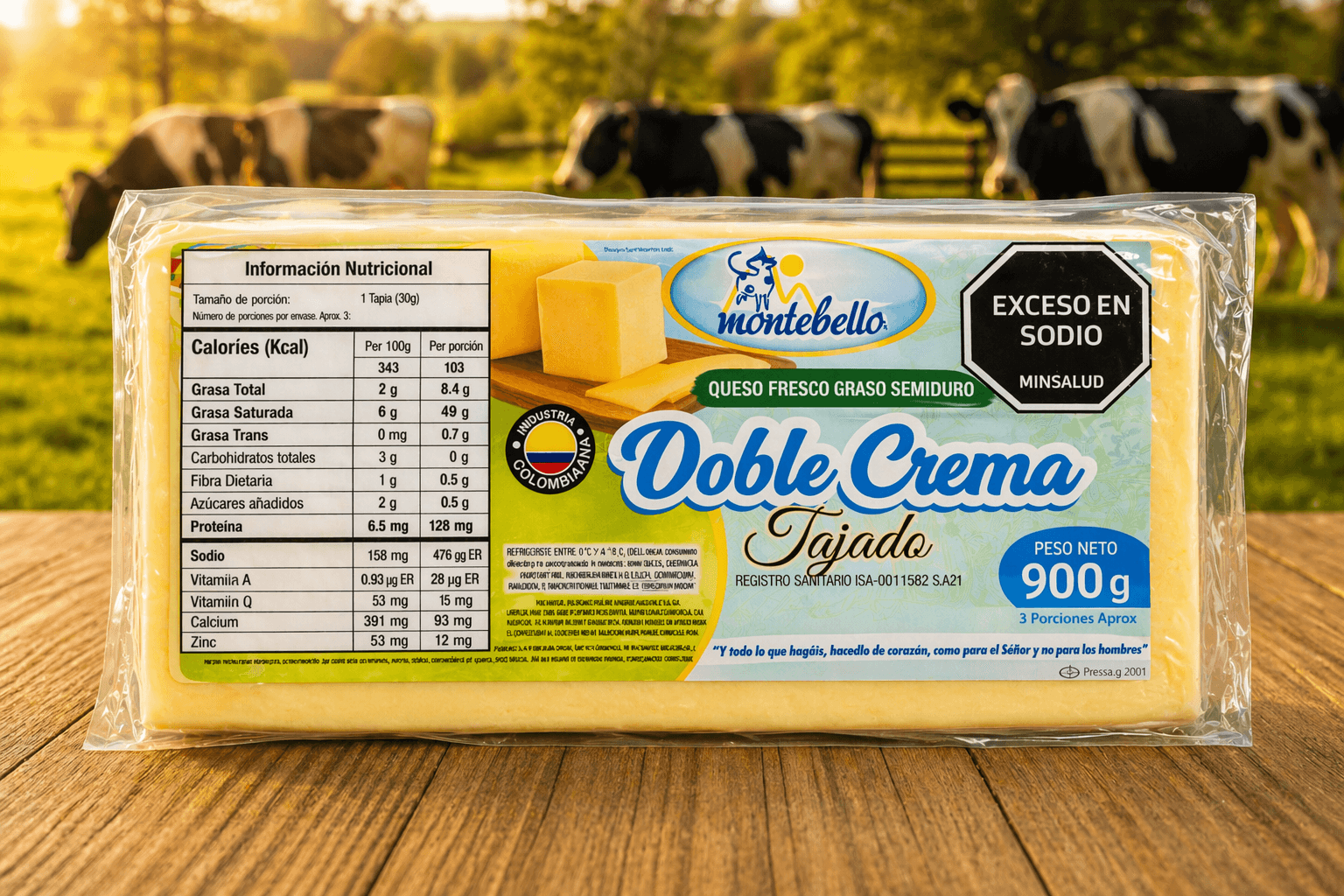 DOBLE CREMA TAJADO 900G