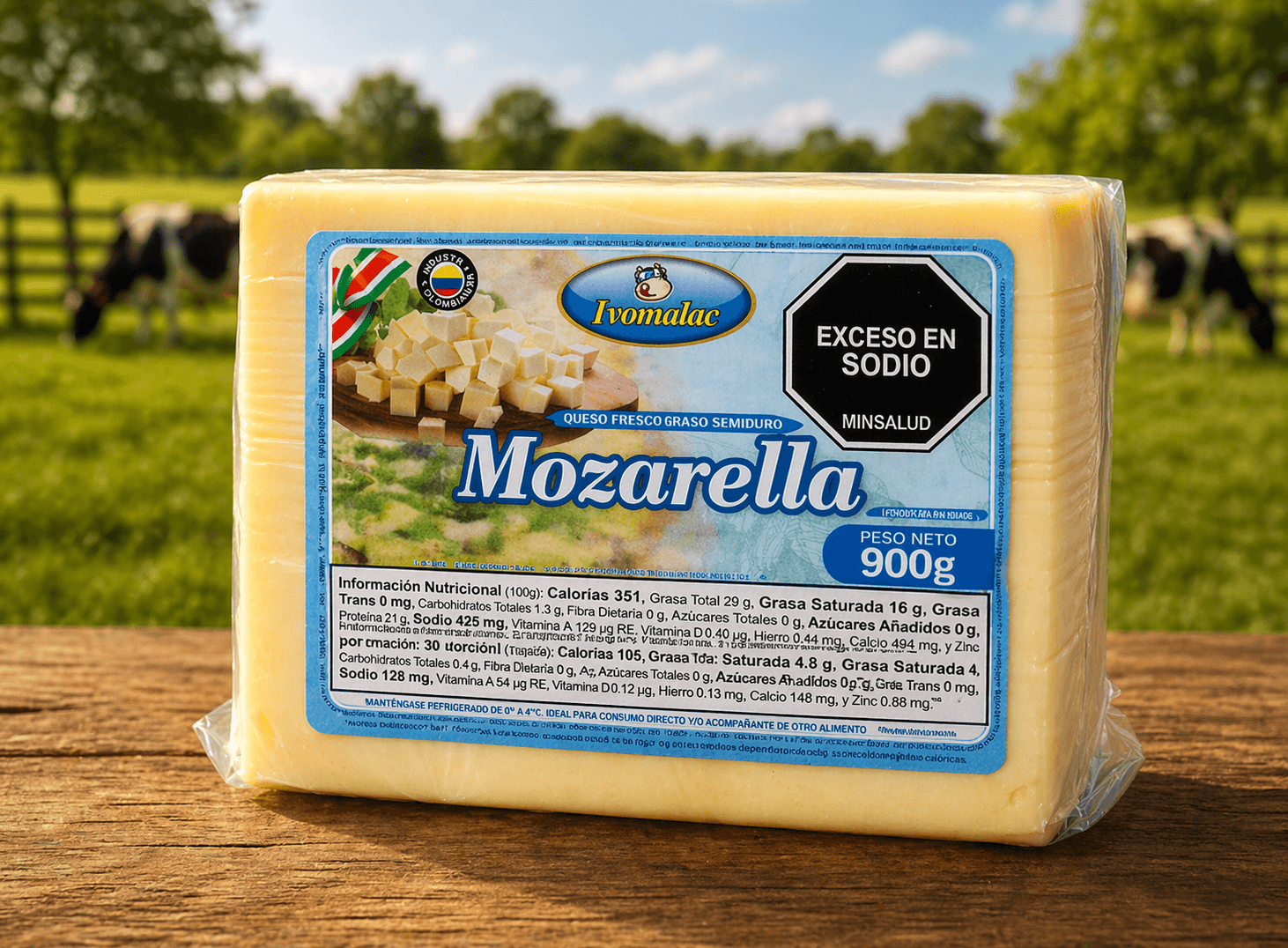 MOZZARELLA 900G