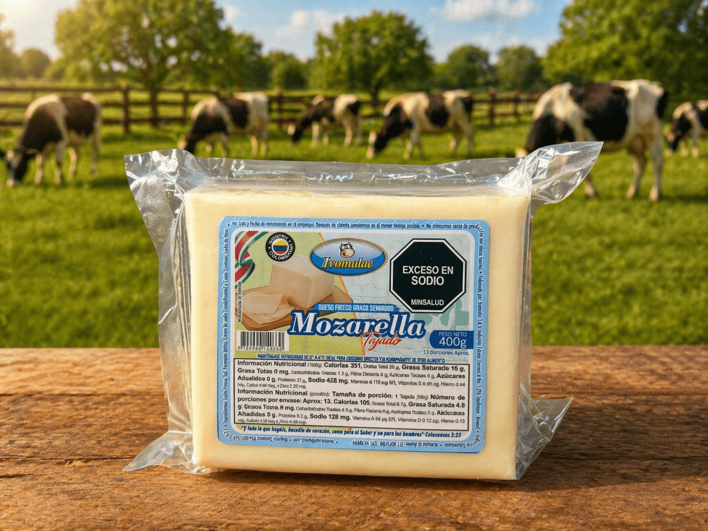MOZZARELLA TAJADO 400G